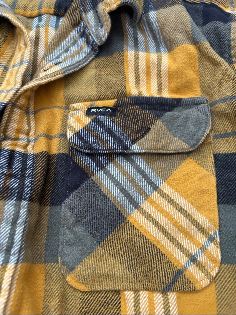 RVCA Button Down Flannel shirt - Picture 3 of 5